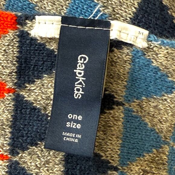 GAP Kids Multi Colored Prism Knit Neck Scarf Long OS One Size Classic Colorful - Picture 3 of 6